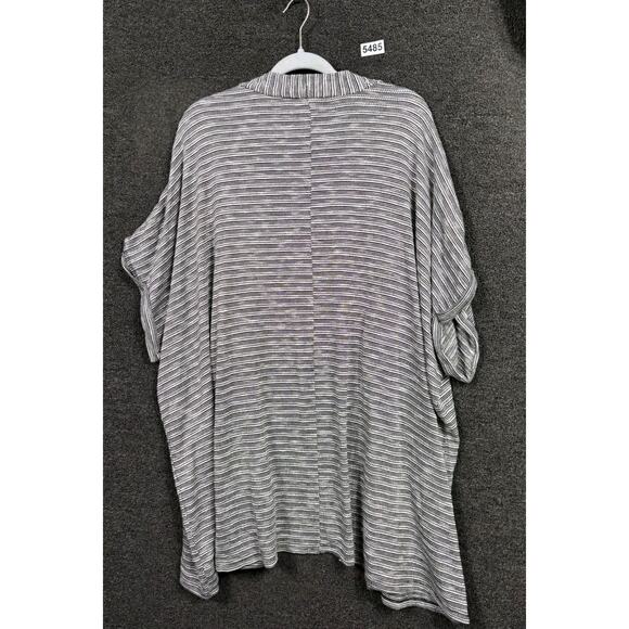 Lane Bryant Open Front Cardigan Sweater Womens Size 22/24 Gray Geometric Print - Picture 2 of 7
